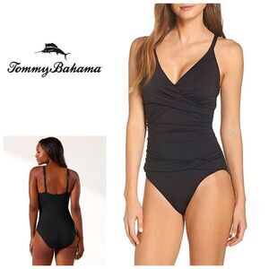 New. Tommy Bahama black tummy control swimsuit. Normally $149. Size 4